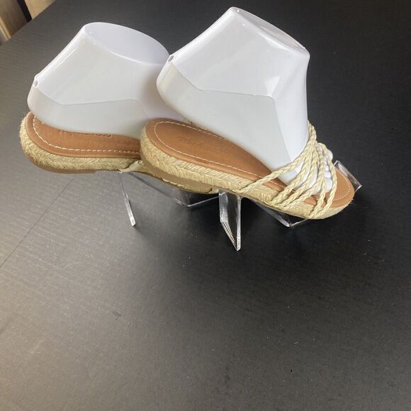 Madewell Women’s Kathryn Braided Leather Espadrille Slide Sandals Ivory Size 9 - Picture 16 of 16
